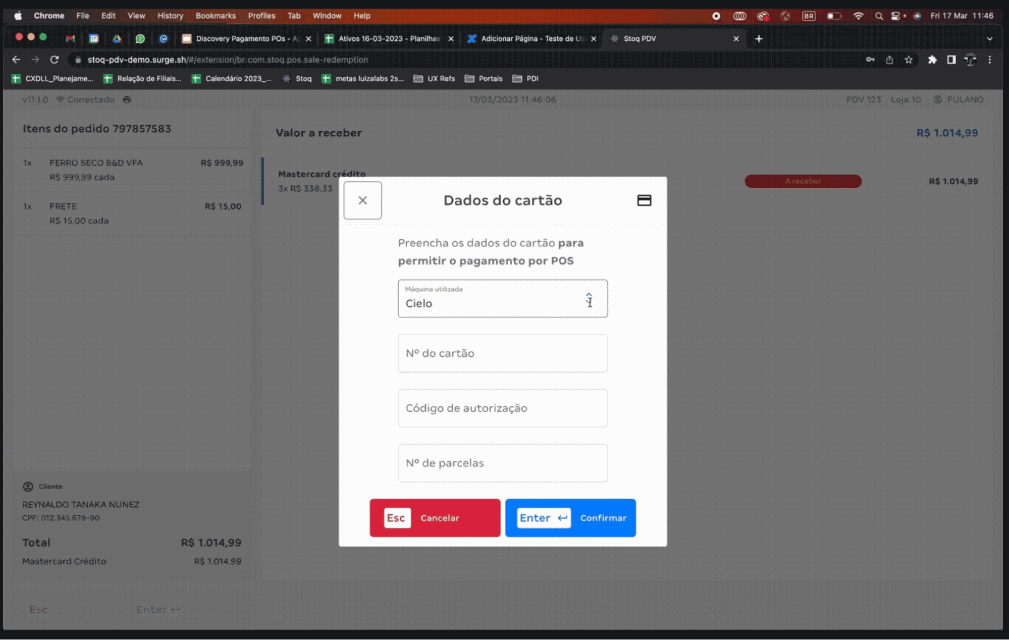 Teste de Usabilidade Animation